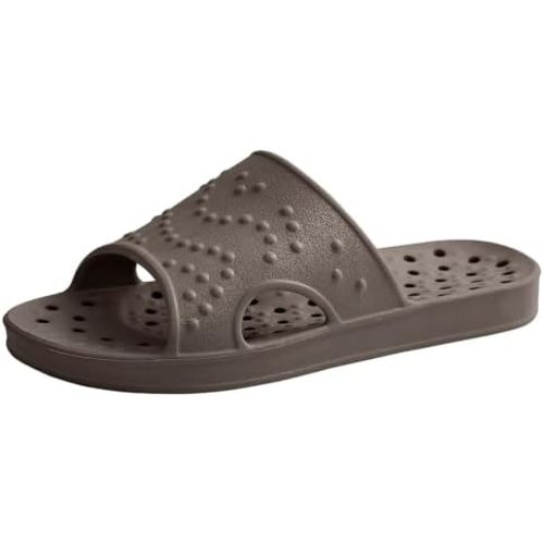 shevalues Shower Shoes for Women Men with Arch Support Quick Drying Pool Slides Lightweight Beach Sandals with Drain Holes