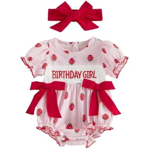 Ledy Champswiin Baby Girl 4th of July Romper Letter USA Embroidery Onesie Newborn Fourth July Infant Girl Outfit