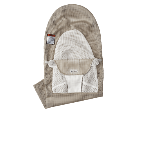 Extra Fabric Seat for Bouncer Balance Soft: Gray beige/White - Mesh