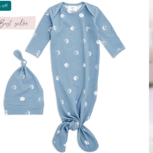 Blue Baby Gown + Hat Gift Set | Comfort Knit | aden + anais
