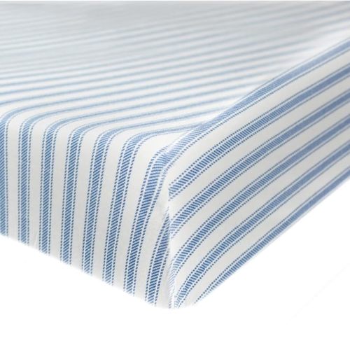 HonestBaby Unisex-Baby Fitted Crib Sheets Set Standard Mattress, 100% Organic Cotton Baby Boys, Girls, Neutral, 1 Pack - Sage, One Size