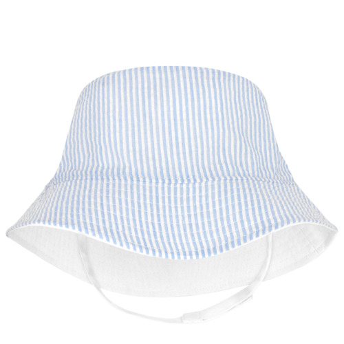 Seersucker Sunhat, Light Blue
