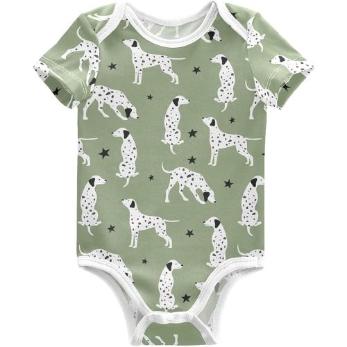 Unisex Baby Short Sleeve Bodysuits Boy Girl Cotton Newborn Outfit Clothes 0-24 Months