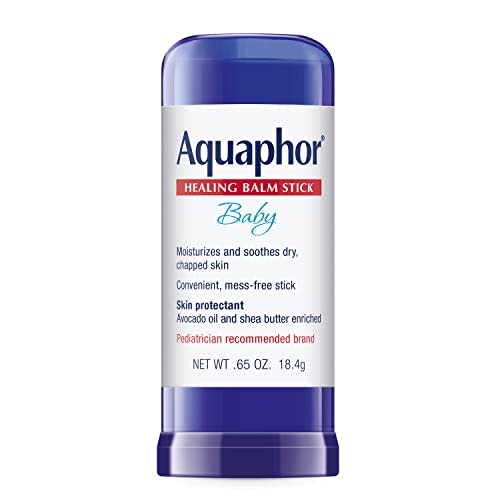 Aquaphor Baby Healing Balm Stick, Skin Protectant, 0.65 OZ | Baby Body Balm Protectant with Avocado Oil and Shea Butter for Chapped or Chafed Skin, Paraben and Fragrance Free