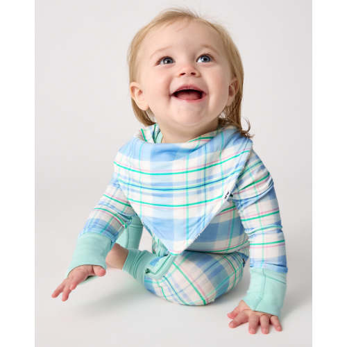 Springtime Plaid Bandana Bib | Little Sleepies