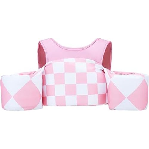 KIDSco Swim Vest for Kids 30-50 lbs. A Puddle Jumper Swimming Float Aid with Shoulder Straps and Arm Water Wings. for Boys and Girls Aged 2-6