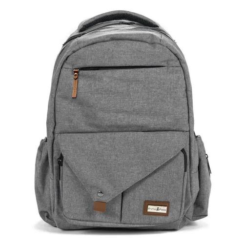 Primo Passi PerTutti Baby Diaper Bag Backpack, Grey Melange