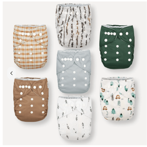 Cloth Diaper 7-Pack (Woodlands)