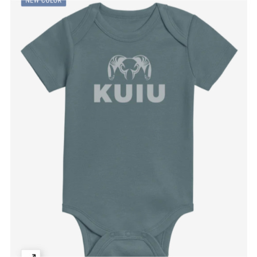 KUIU Stacked Logo Baby One-Piece | Harbor