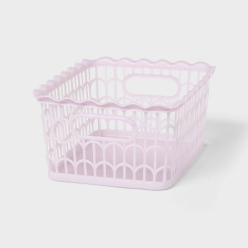 Scallop Decorative Basket Small Purple - Brightroom™