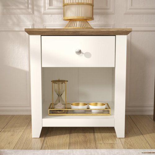Tevrat 20.8" 1 Drawer Nightstand