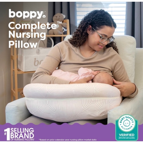 Amazon.com: Boppy Complete Nursing Pillow, 2-in-1 Support with Full-Length Bolster