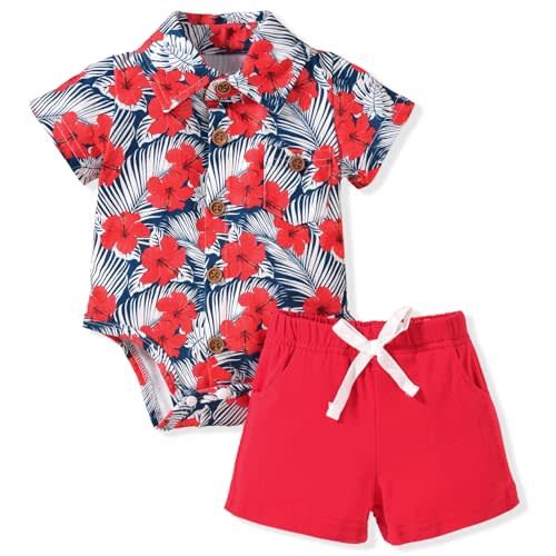 MINIFEIKO Baby Boy Hawaiian Outfit