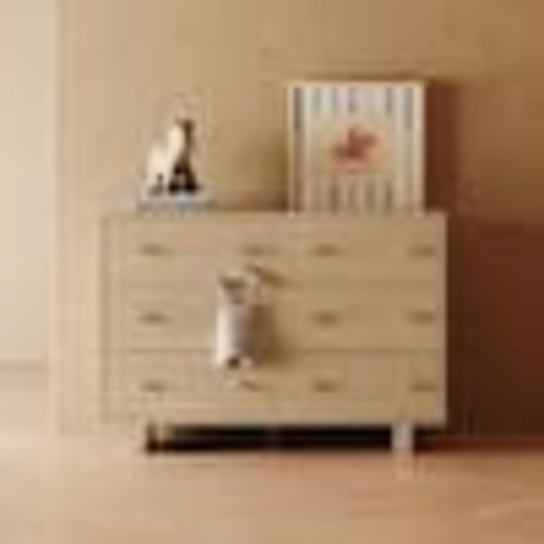 Storkcraft Texas Driftwood 6-Drawer 47.75 in. Wide Dresser 03776-907