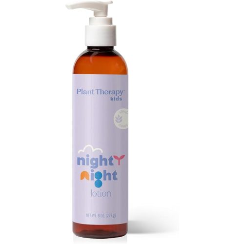 Plant Therapy Kids Nighty Night Lotion 8 oz Helps Promote Restful Sleep, Softens & Soothes Skin, Perfect for Nighttime Wind-Down