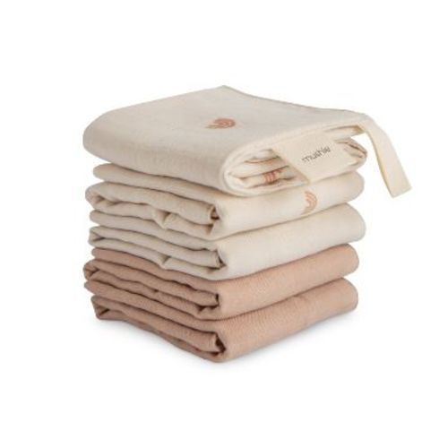 Muslin Cotton Washcloth Rainbows Combo One Size