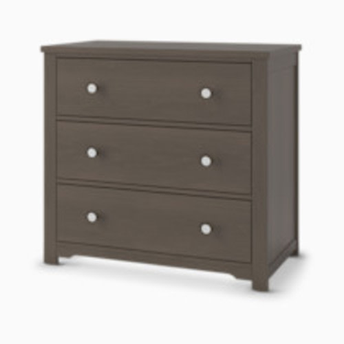 Child Craft Harmony 3-Drawer Dresser with Changing Table Topper - Dapper Grey