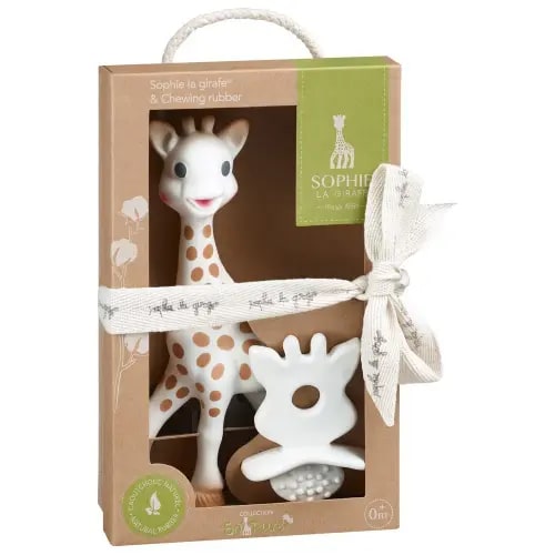 Sophie la girafe Teether+Pacifier So´Pure 100% Hevea Natural Multicolor| Kidinn