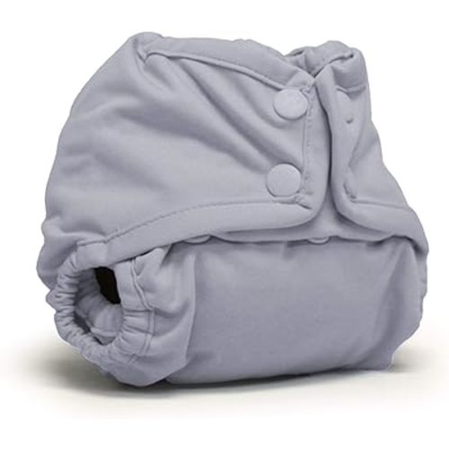 Kanga Care Rumparooz Double Leg Gusset Reusable Cloth Diaper Cover Newborn Snap | Platinum 4-15 lbs