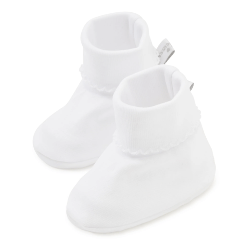 White Kissy Basics Booties