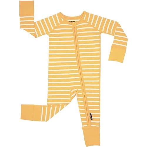 Baby Footie Pajamas, Viscose from Bamboo, Preemie & Newborn Sleepers, 2-Way Zipper PJs for Boys & Girls, 0–24 Months