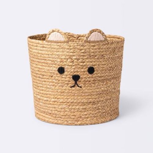 Woven Animal Round Storage Bin - Cloud Island™ Bear