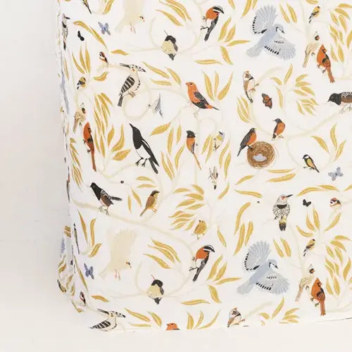 Hazel & Fawn Crib Sheet: Color - For the birds