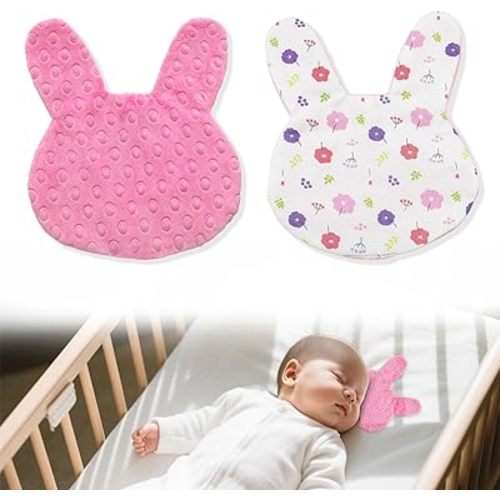 2 Pack Scented Bonding Comfort Bunny for NICU Babies to Ease Separation Anxiety, Keeps Mom’s Scent Close for Preemies & Newborns, Infant Preemie and Parent Bonding NICU Gifts (Pink)