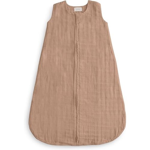 mushie Baby Wearable Blanket | 100% Organic Cotton Muslin | Sleeping Bag For Infants (Natural)