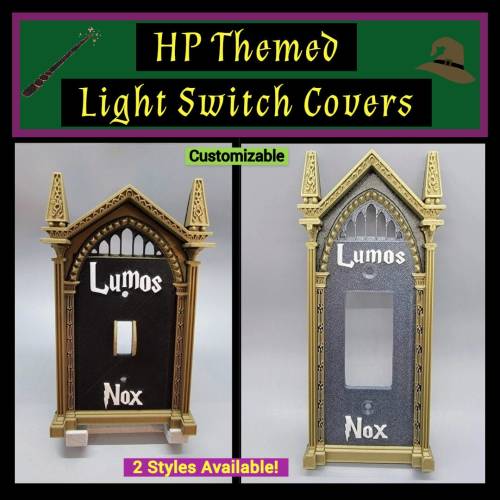 HP Themed Customizable Colors Light Switch Cover