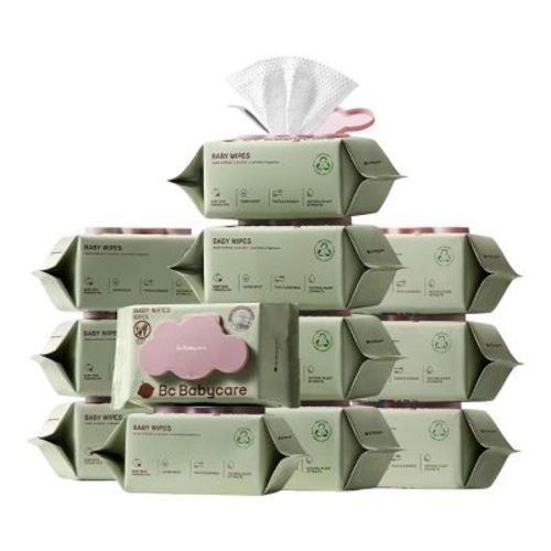 Bc Babycare Cloud Moist Baby Wipes - Hypoallergenic & Unscented for Sensitive Skin, Extra Thick, 99% Water, Plant-Based 12 packs 960 counts