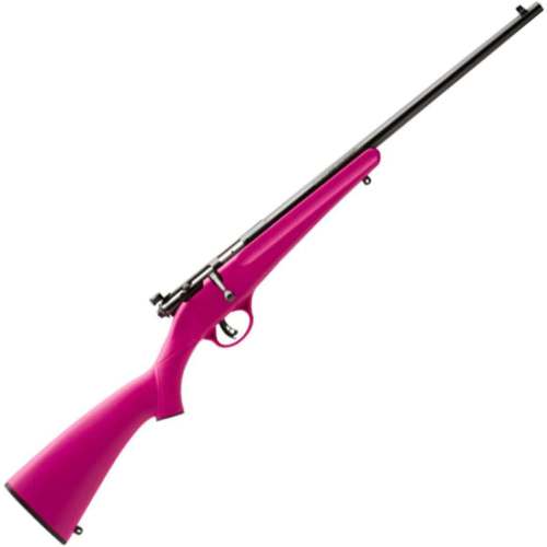 Savage Arms Rascal Compact 22 Long Rifle Blued/Pink Bolt Action Rifle - 16.13in