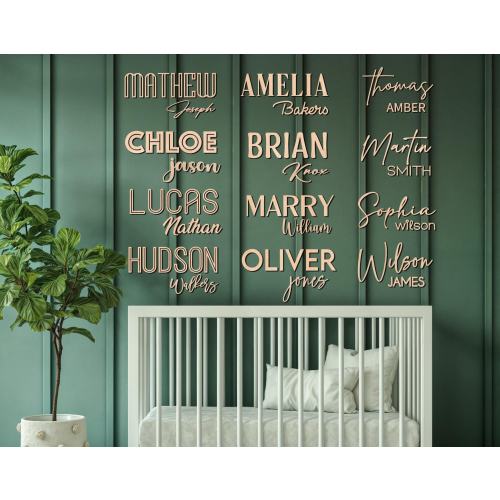 Custom Wood Nursery Name Sign, Custom Nursery Sign, Wooden Name Sign, Wood Sign, Wood Decor, Nursery Decor, Wooden Baby Names, Nursery Names