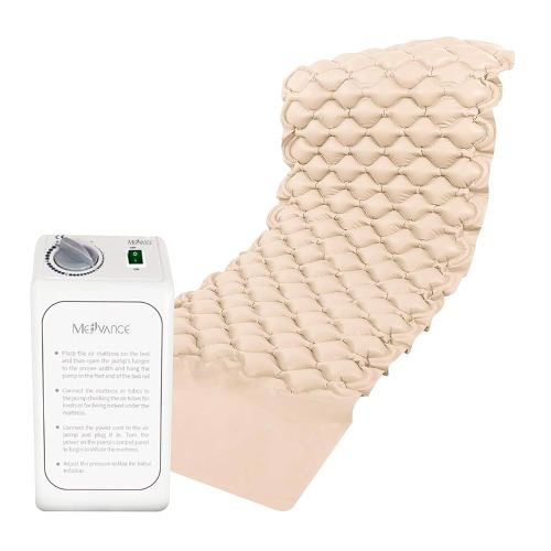 MedVance Premium Alternating Air Pressure Mattress Pad with Ultra Quiet Alternating Pump | Pressure Sore and Ulcer Prevention and Relief | Use on Medical, Hospital, or Standard Bed