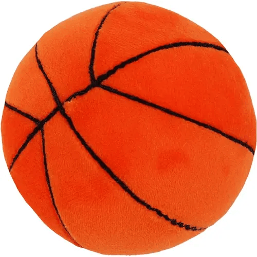 June Garden 3" My First Basketball - Plush Baby Rattle Sensory Toy - Safe Soft Sports Toy for Infants Boys and Girls