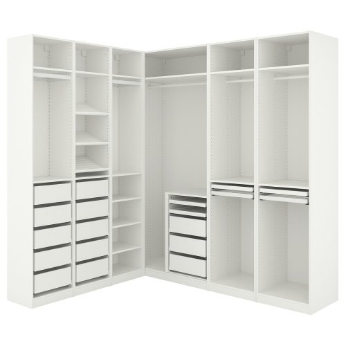PAX Corner wardrobe - white 82 7/8/83 7/8x92 7/8 "