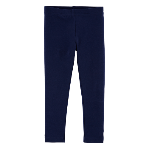 Baby Girl Cotton Stretch Leggings - Navy | Carter's