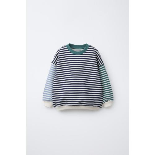 MULTICOLOR STRIPED SWEATSHIRT - Multicolored | ZARA United States