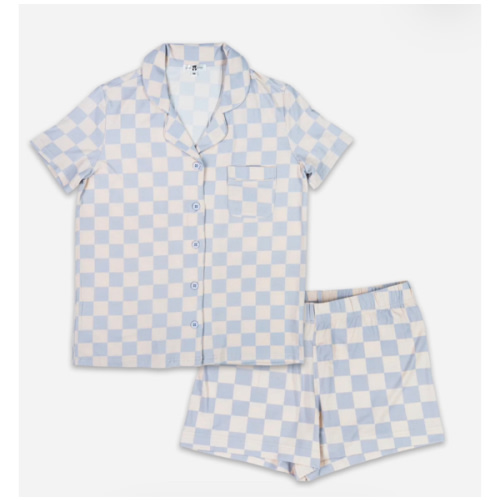 Womens PJ's Short Sleeve (Checkered) – Snuggle & Slumber