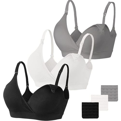 Vinfact 3 Pack Nursing Bras for Breastfeeding Women Maternity Bras