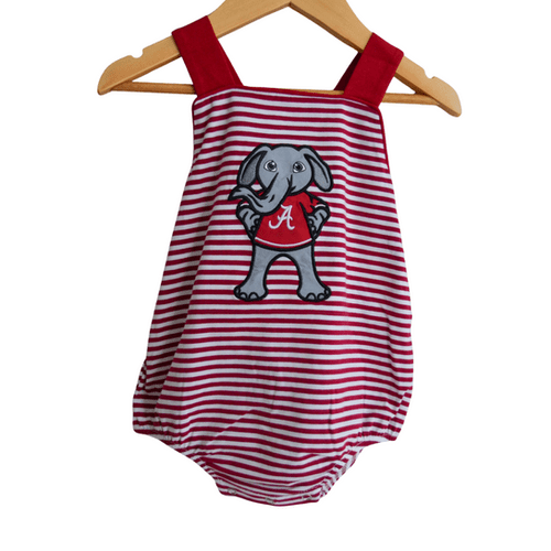 Bama Big Al  Applique Mascot Crimson Tide Alabama - Boy bubble