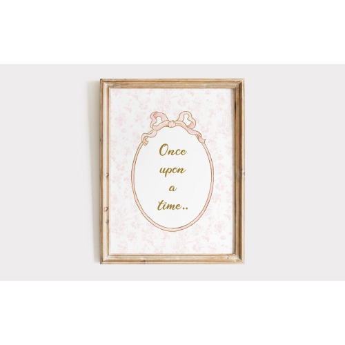 Once Upon a Time - Fairytale Nursery Wall Art Print (Unframed or Digital Option Available)