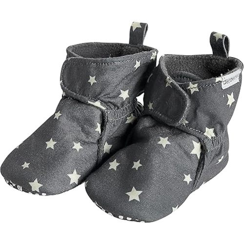 Gerber Baby Fleece Lined Wrap Fasten Non Skid Soft Slipper Booties