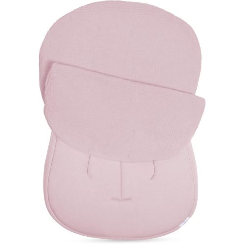 snuggle me Organic Cotton Muslin Newborn Baby Lounger Cover - Petal