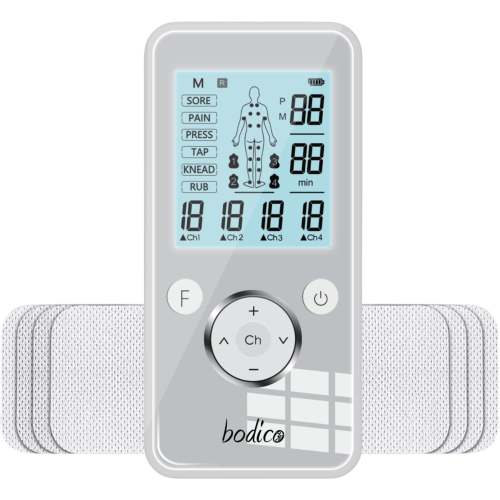 Bodico Digital TENS/EMS 4 Channel/8 Pads