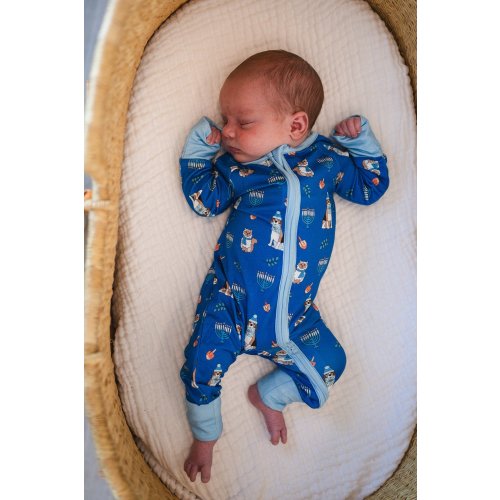 Hanukkah Pets (Convertible Zip Footies) - Blue – Dreamlet