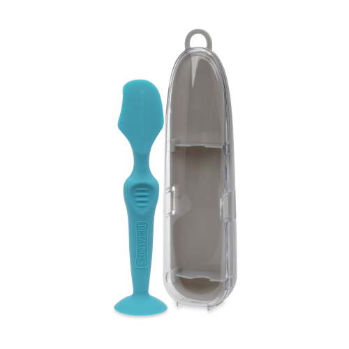 Dr. Talbot's Silicone Diaper Cream Brush with Suction Base and Travel Case, Blue