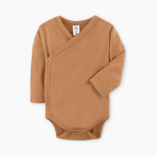 Colored Organics Wrap Bodysuit - Ginger, 0-3M