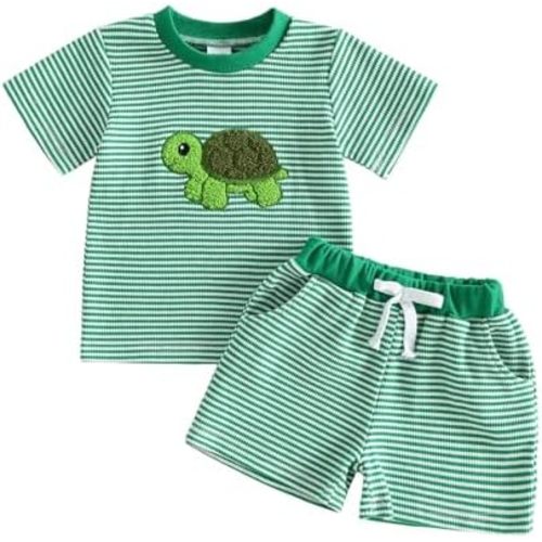 Toddler Baby Boy Summer Clothes Mamas Boy/Daddys Boy Short Sleeve T-Shirt Shorts Set Cute Aunties Boy Clothes