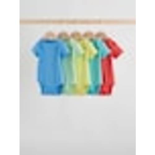 Buy Multi Brights Short Sleeve Baby Bodysuits 5 Pack from Next USA